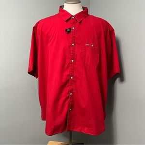 POINT ZERO gold mens 4X orange label classic fit button down short sleeves